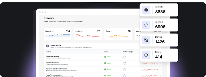 Stop attacks on LLM applications